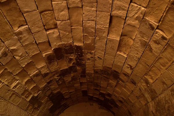 Floriana Malta Nov 2015 Arched Vault Tunnel Built Globigerina Limestone — Stock Photo, Image