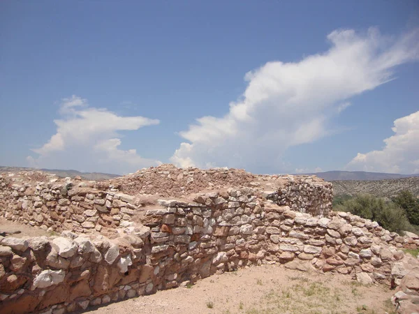 Ερείπια Της Αρχαίας Tuzigoot Εθνικό Μνημείο Κοντά Clarkdale Αριζόνα — Φωτογραφία Αρχείου