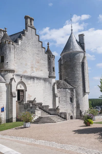 Vertikal Bild Loches Castle Loches Frankrike — Stockfoto