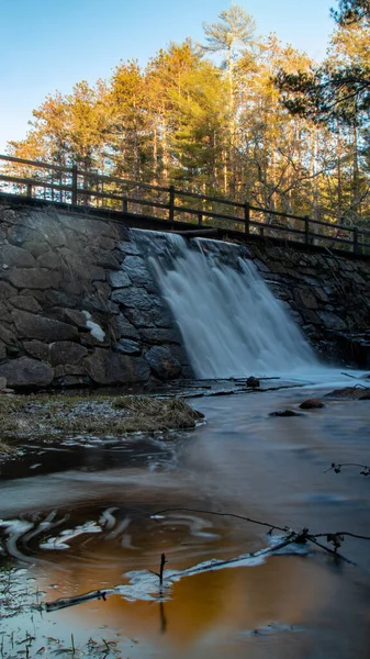 Waterfall Autumn Pulaski Park New England — Zdjęcie stockowe