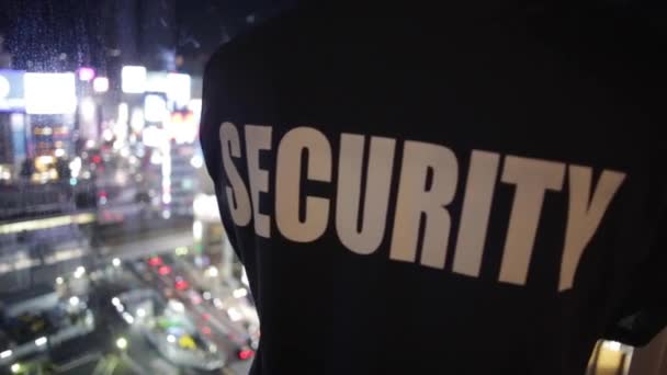 Homme Uniforme Sécurité — Video