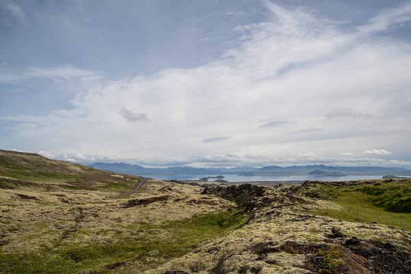 Naturskön Utsikt Över Steniga Landskap Sommaren — Stockfoto