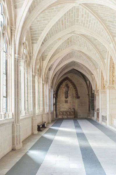 Korridor Antik Byggnad Staden Burgos Kastilien Och Leon Spanien — Stockfoto