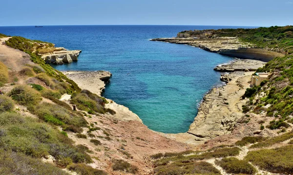 Delimara Marsaxlokk Malta Settembre 2015 Bellissima Baia Kalanka Delimara Marsaxlokk — Foto Stock