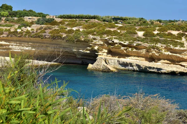 Delimara Marsaxlokk Malta Wrz 2015 Piękna Zatoka Kalanka Delimara Marsaxlokk — Zdjęcie stockowe