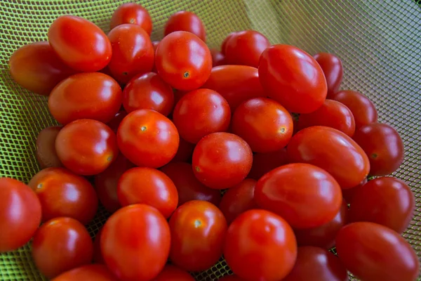 Closeup Cherry Tomatoes — Stock Photo, Image