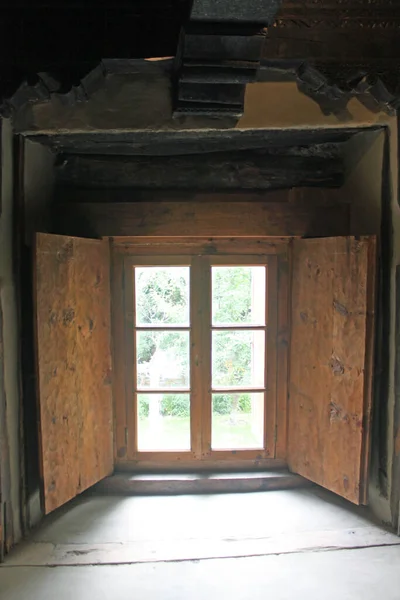 Wooden Window Historical Building Shigar Fort Skardu Pakistan — Stock Photo, Image