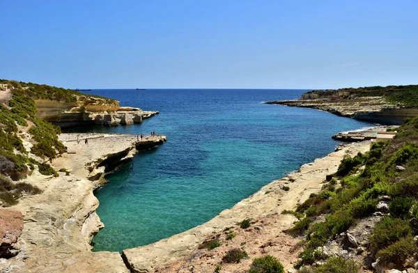 Delimara Marsaxlokk Malta Sep 2015 Prachtige Baai Van Kalanka Delimara — Stockfoto