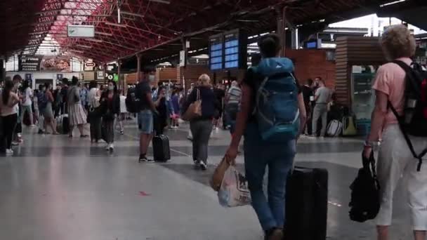 布加勒斯特火车站罗马尼亚 — 图库视频影像