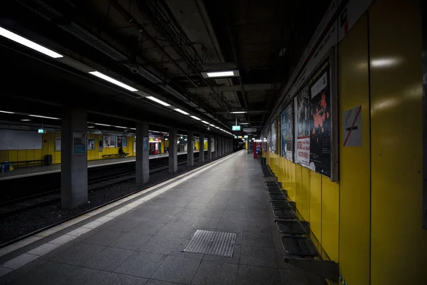 Frankfurt Main Niemcy Marca 2021 Metro Lokalna Mobilność Metro Metro — Zdjęcie stockowe