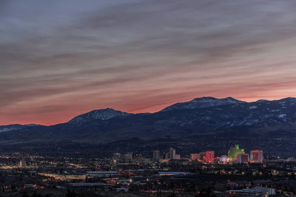 Beautiful Sunset Illuminated Phoenix City Arizona — Φωτογραφία Αρχείου