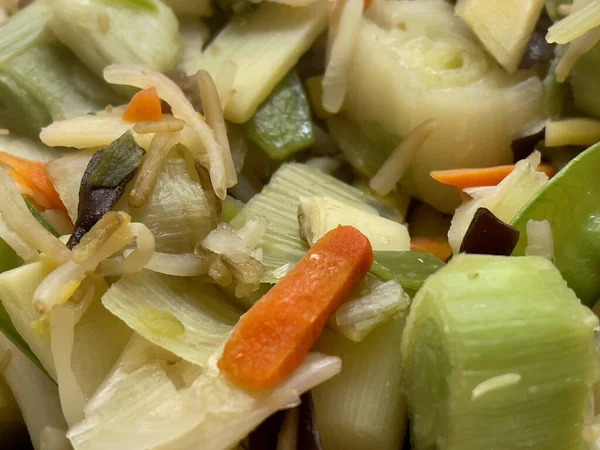 Gros Plan Une Salade Végétalienne Saine — Photo