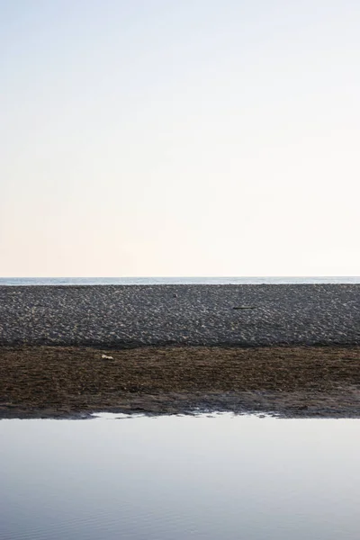 Pebble Lakeshore Copy Space — Stock Photo, Image