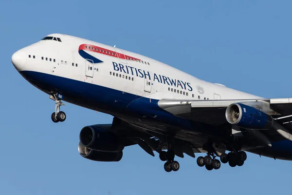 Londen Verenigd Koninkrijk Feb 2020 British Airways Baw Nadert Londen — Stockfoto