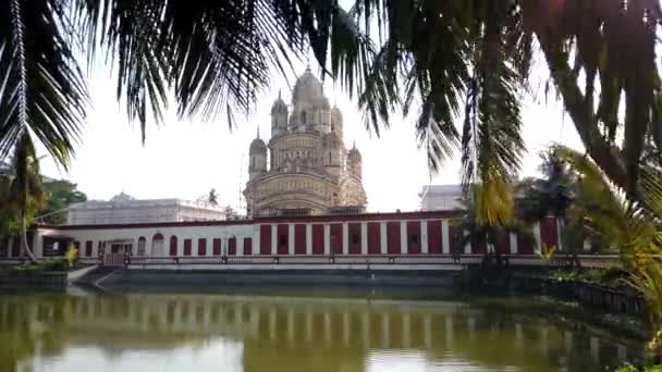 Dakshineswar Kali Temple Hinduistický Chrám Navaratna Nachází Dakshineswar Nachází Východním — Stock video