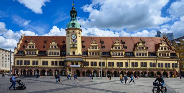 Leipzig Deutschland Mai 2021 Eine Schicht Des Alten Rathauses Leipzig — Stockfoto