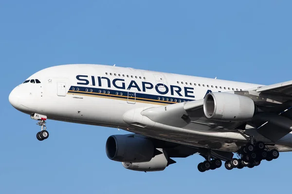 Londen Verenigd Koninkrijk Feb 2020 Singapore Airlines Sia Nadert Londen — Stockfoto