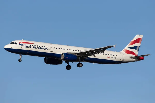 Londres Royaume Uni Février 2020 British Airways Baw Approche Aéroport — Photo