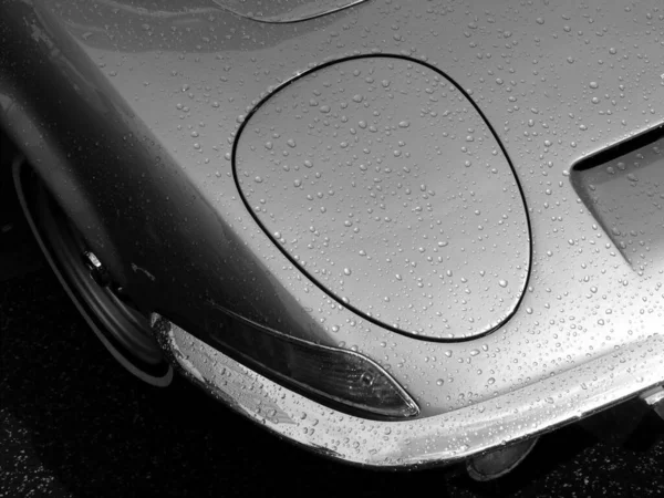 Серый Крупный План Скрытого Автомобильного Фонаря — стоковое фото