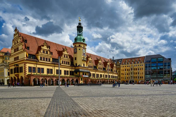 Leipzig Duitsland Mei 2021 Een Laag Van Het Oude Stadhuis — Stockfoto