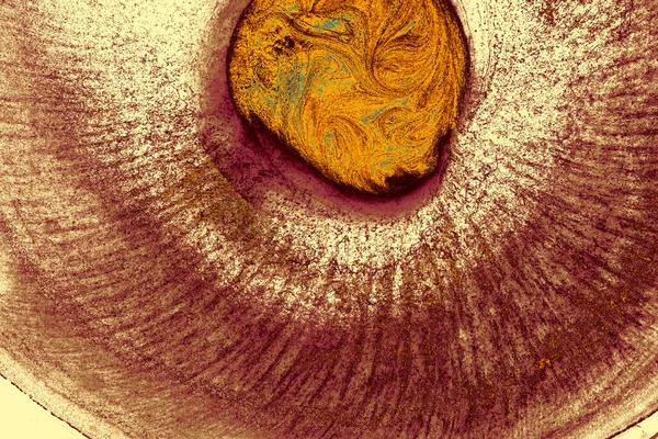Анотація Акварельного Фону Змішаними Коричневими Золотими Кольорами — стокове фото