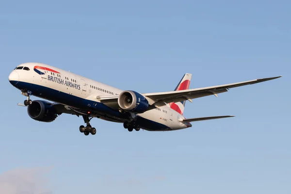 Londen Verenigd Koninkrijk Feb 2020 British Airways Baw Nadert Londen — Stockfoto