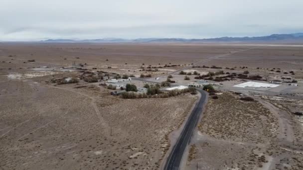 Uitzicht Weg Woestijn — Stockvideo