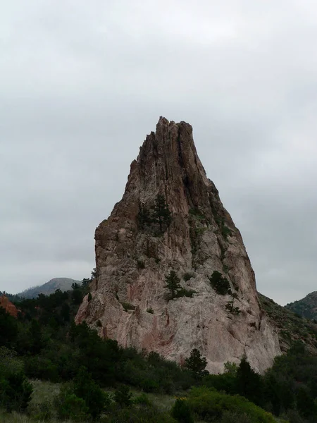 Les Montagnes Rocheuses Dans Jardin Des Dieux Colorado États Unis — Photo