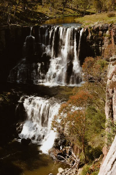 Uma Vista Panorâmica Cachoeira Ebor Cai Rio Guy Fawkes Austrália — Fotografia de Stock