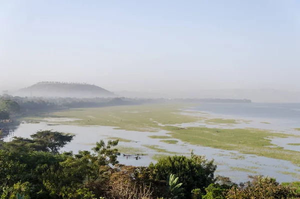 Orilla Del Lago Awasa Etiopía Amanecer — Foto de Stock