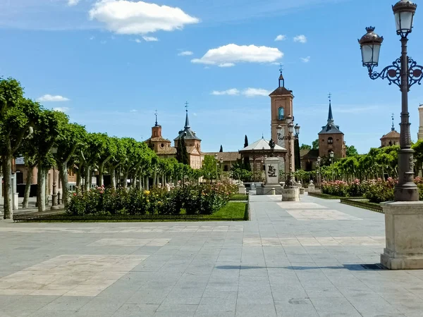 Edificio Histórico Plaza Cervantes Alcalá Henares Ciudad Complutense España — Foto de Stock