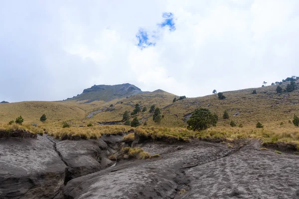 Egy Turistaút Vezet Iztaccihuatl Vulkanikus Hegy Tetejére Mexikóban — Stock Fotó