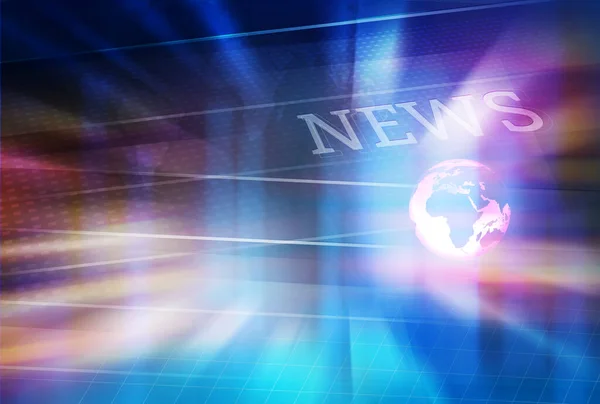 Graphical Digital News Background Earth Globe News Text — Stock Photo, Image