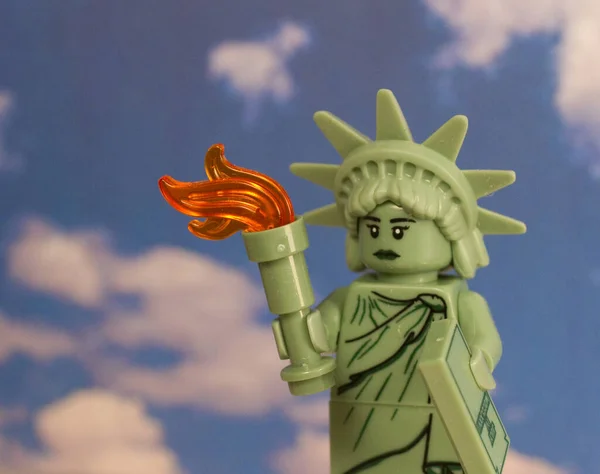 New York Birleşik Devletler Mayıs 2020 Lego Figürleriyle Temsil Edilen — Stok fotoğraf