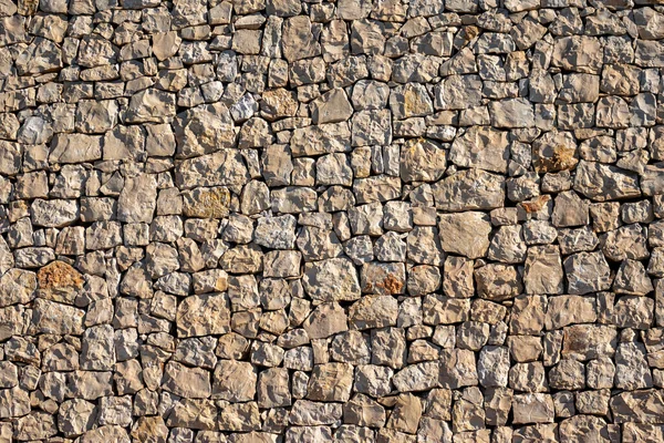 Een Bruine Rustieke Stenen Muur Achtergrond — Stockfoto