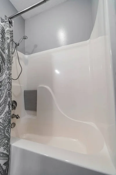Minimalistic Bathroom Interior Design Shower Cabon White Color — Stock Photo, Image