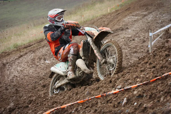 Zschopau Γερμανια Οκτωβρίου 2009 Βαρύ Enduro Πρωτάθλημα Rund Zschopau — Φωτογραφία Αρχείου