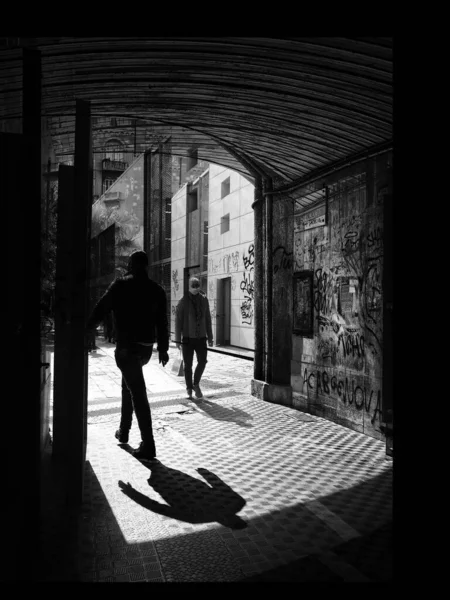 Genoa Italy Apr 2021 Photos Double Exposure Same Place Taken — Stock Photo, Image