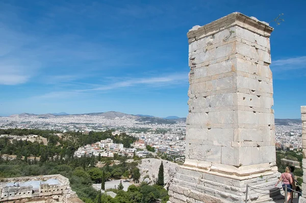 Atene Grecia Maggio 2021 Acropoli Partenone Propilea Propilea Dell Acropoli — Foto Stock