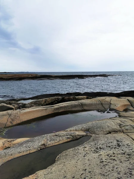 Kust Van Zuid Noorwegen Met Uitzicht Oceaan — Stockfoto