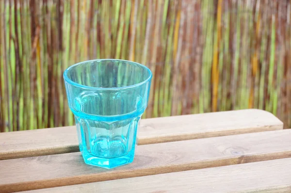 Vidro Transparente Azul Wooe — Fotografia de Stock