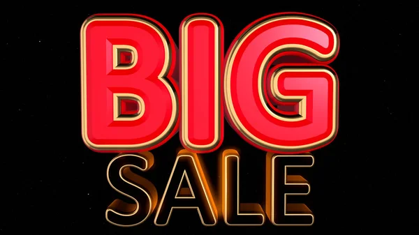 Illustration Big Sale Day Marketing Promotion Big Sale Stars Dark — Stock Photo, Image