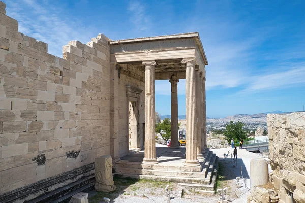 Athens Görögország 2021 Május Erechteion Temploma Caryatid Szobrokkal Akropoliszban Athén — Stock Fotó