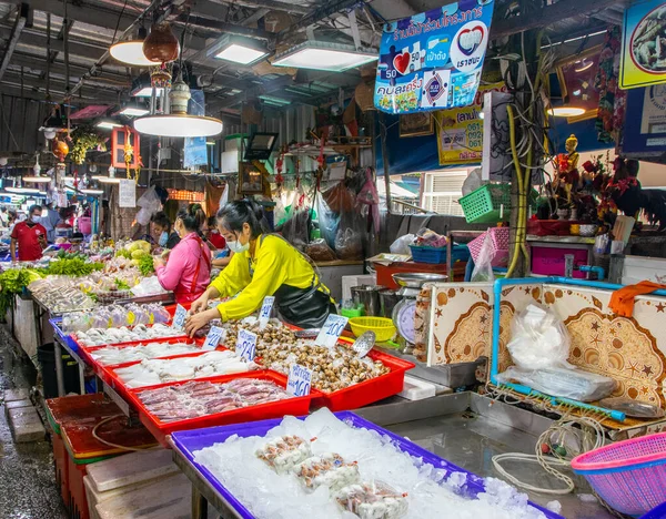 Pattaya Thailand May 2021 Covid Virus Crisis 판매자들은 타이의 길거리 — 스톡 사진
