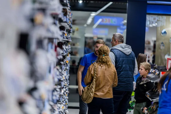 Tuzla Bósnia Herzegovina Novembro 2019 Tiro Loja Roupas Esportivas Centro — Fotografia de Stock