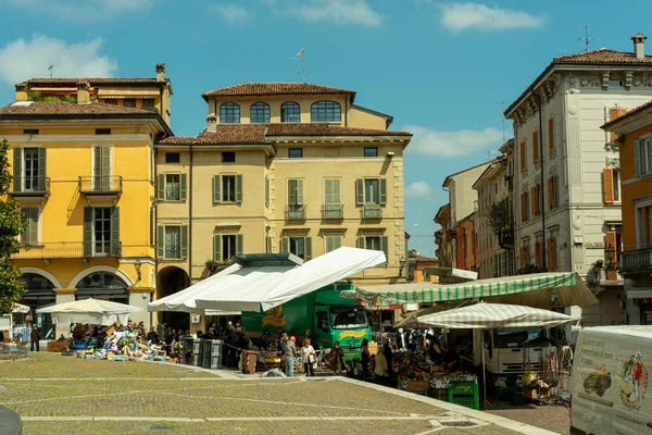 Cremona Itália Maio 2021 Cremona Itália Maio 2021 Mercado Rua — Fotografia de Stock