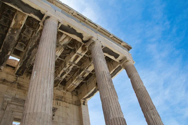 Karyatiden Statuen Des Erechtheion Parthenon Auf Dem Akropolis Hügel Athen — Stockfoto