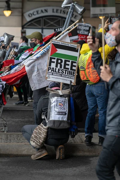 Londo Royaume Uni Mai 2021 Manifestation Pour Soutenir Liberté Palestin — Photo