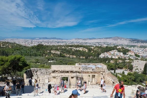 Atene Grecia Maggio 2021 Acropoli Partenone Propilea Propilea Dell Acropoli — Foto Stock