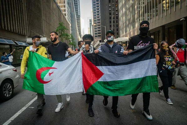 New York Verenigde Staten Mei 2021 Pro Palestina Protesteerders Tegen — Stockfoto